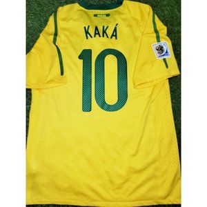 Kaka Brazil WORLD CUP 2010 PLAYER ISSUE Soccer Jersey Shirt XL SKU# 369276-703